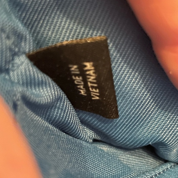 Coach Corner Zip Wristlet in a blue color - Picture 5 of 7